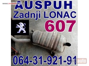 polovni delovi  Pežo 607 AUSPUH Zadnji LONAC Peugeot