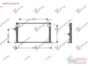 NOVI: delovi  HLADNJAK KLIME 2.0/2.4cc DIZEL (520x300) Toyota hi-lux 2wd/4wd 01-05 -dostupno