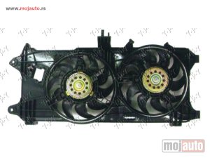 Glavna slika - VENTILATOR HLADNJAKA (DUPLI) KOMPLET (1.3/1.9 JTD) (+AC) Fiat doblo 01-05 -dostupno - MojAuto