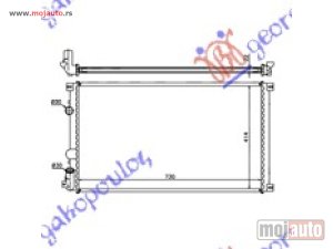 Glavna slika - HLADNJAK MOTORA 1.9/2.2/2.5-3.0 dCi DIZEL (+/-AC) (727x389) 03- Opel movano 98-09 -dostupno - MojAuto
