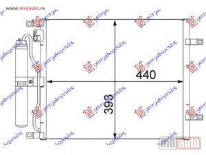 NOVI: delovi  HLADNJAK KLIME 1.5 dCi DIZEL (490x376x16) -2005 Nissan micra (k12) 02-10 -dostupno
