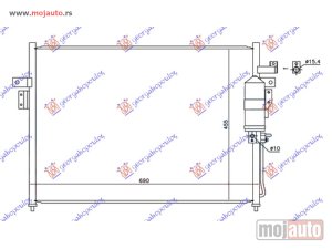 NOVI: delovi  HLADNJAK KLIME 3.0 dCi DIZEL (690x470x16) Nissan p/u (d40) navara 2wd-4wd 05-10 -dostupno