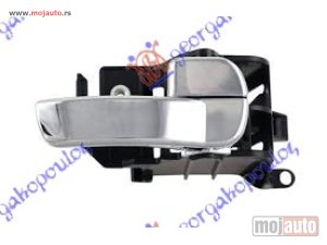 NOVI: delovi  KVAKA VRATA UNUTRASNJA HROM (SA BRAVOM) Desno Nissan p/u (d40) navara 2wd-4wd 05-10 -dostupno