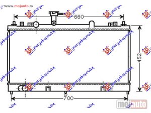 NOVI: delovi  HLADNJAK MOTORA 1.8/2.0/2.3 BENZIN (MAN) (375x730x16) -05 Mazda 6 02-08 -dostupno