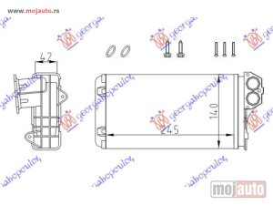 NOVI: delovi  GREJAC KABINE (245x140) (SA 3 SRAFA) Peugeot 206 98-09 -dostupno