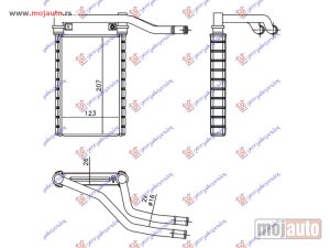Glavna slika - GREJAC KABINE (123x207x26) Suzuki swift h/b 06-11 -nedostupno - MojAuto