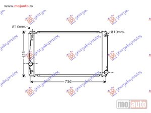 NOVI: delovi  HLADNJAK MOTORA 2.0I 16V VVTI (MAN/AUTO) (+/-AC) (67.3x41.5) Toyota rav 4 05-10 -dostupno