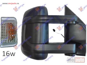 Glavna slika -  RETROVIZOR MEHANICKI DUGI (MIGAVAC) (POZICIONO SVETLO 16W) (KONVEKSNO STAKLO) Desno Fiat ducato 06-14 -dostupno - MojAuto