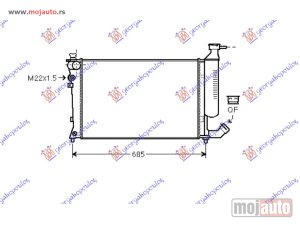 NOVI: delovi  HLADNJAK MOTORA 1.6/1.8CC/2.0CC (61x32) Peugeot 306 99-00 -dostupno