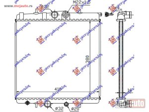 NOVI: delovi  HLADNJAK MOTORA 1.4cc (-AC) (38x40) Peugeot 307 01-05 -dostupno