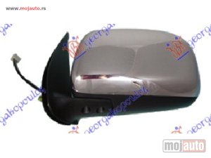 NOVI: delovi  RETROVIZOR ELEKTRICNI HROM (KONVEKSNO STAKLO) Levo Toyota hi-lux 2wd/4wd 05-09 -dostupno