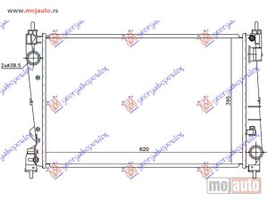 Glavna slika - HLADNJAK MOTORA 1.4i 16V TURBO (A14NEL) (62x39) 12- Opel corsa d 06-15 -dostupno - MojAuto