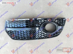 NOVI: delovi  RESETKA PREDNJEG BRANIKA (SA MAGLENKOM) (CRNI OKVIR) (S-LINE) Levo Audi q5 08-12 -dostupno