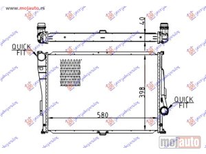 NOVI: delovi  HLADNJAK MOTORA BENZIN/DIZEL (MAN/AUTO) (580x450x32) (MEHANICKI SPOJ) Bmw series 3 (e46) coupe/cabrio 03-06 -dostupno