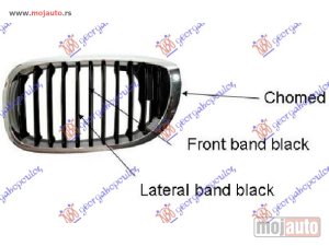 NOVI: delovi  PVC MASKA HROM/CRNA Levo Bmw series 3 (e46) coupe/cabrio 03-06 -dostupno
