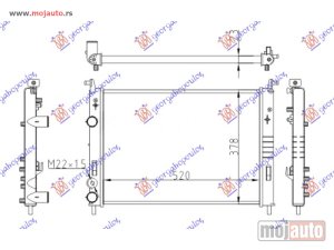 Glavna slika - HLADNJAK MOTORA 1.9 D-JTD (520x378x23) 00- Fiat palio 99-04 -dostupno - MojAuto