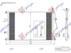 NOVI: delovi  HLADNJAK KLIME BENZIN/DIZEL (635x430) Volvo s80 99-06 -dostupno
