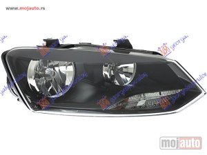 NOVI: delovi  FAR ELEKTRICNI DUPLO SOCIVO (SA MOTOROM) (CRNA LAJSNA) (TYC) Desno Vw polo 09-14 -nedostupno
