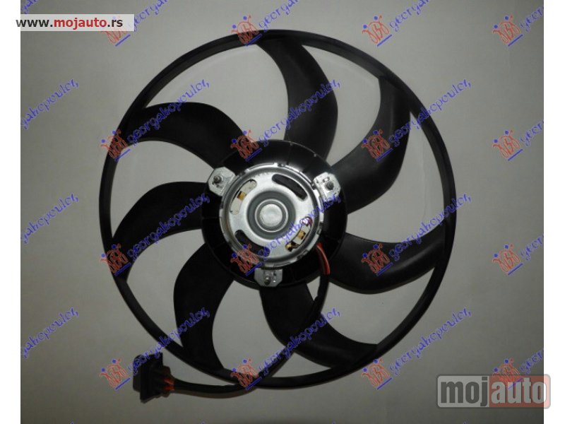 Glavna slika -  VENTILATOR HLADNJAKA (MOTOR+ELISA) (90W) (390mm) (3 PIN) (TEMIC TIP) Seat ibiza 02-08 -dostupno - MojAuto