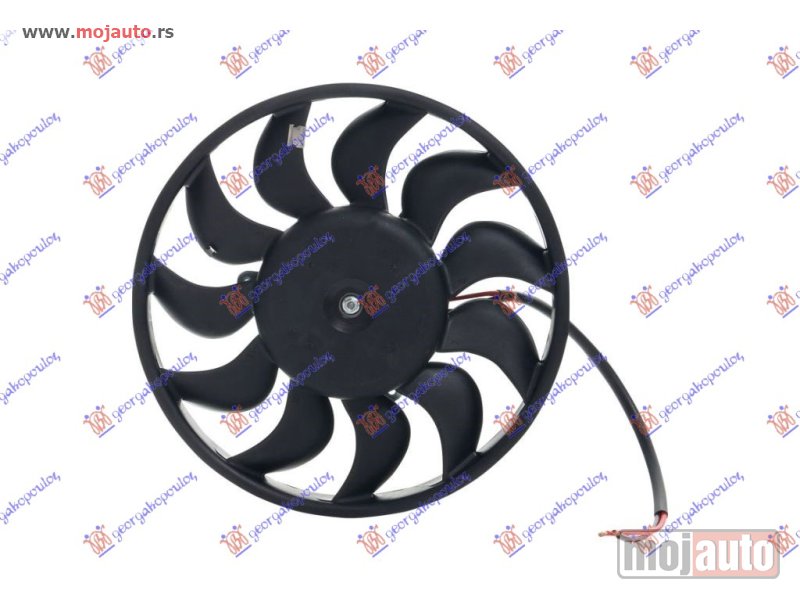 Glavna slika -  VENTILATOR KLIME (MOTOR+ELISA) (BENZIN/DIZEL) (280mm) (300W) Audi a4 00-04 -dostupno - MojAuto