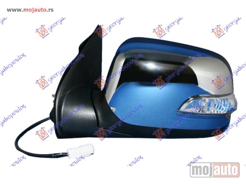 Glavna slika -  RETROVIZOR ELEKTRICNI HROM (MIGAVAC) (A KVALITET) (KONVEKSNO STAKLO) Levo Isuzu p/u d-max 02-07 -dostupno - MojAuto