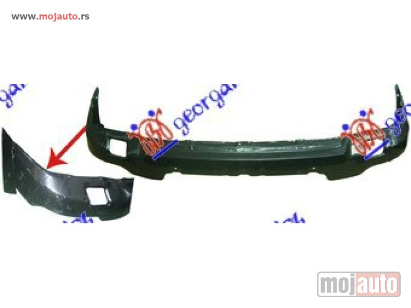Glavna slika -  SINA PREDNJEG BRANIKA 2WD Nissan p/u (d22) navara 2wd-4wd 01-10 -dostupno - MojAuto