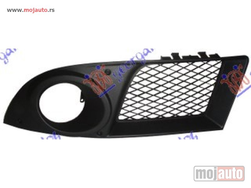 Glavna slika -  RESETKA PREDNJEG BRANIKA (SA MAGLENKOM) Levo Fiat doblo 05-09 -dostupno - MojAuto