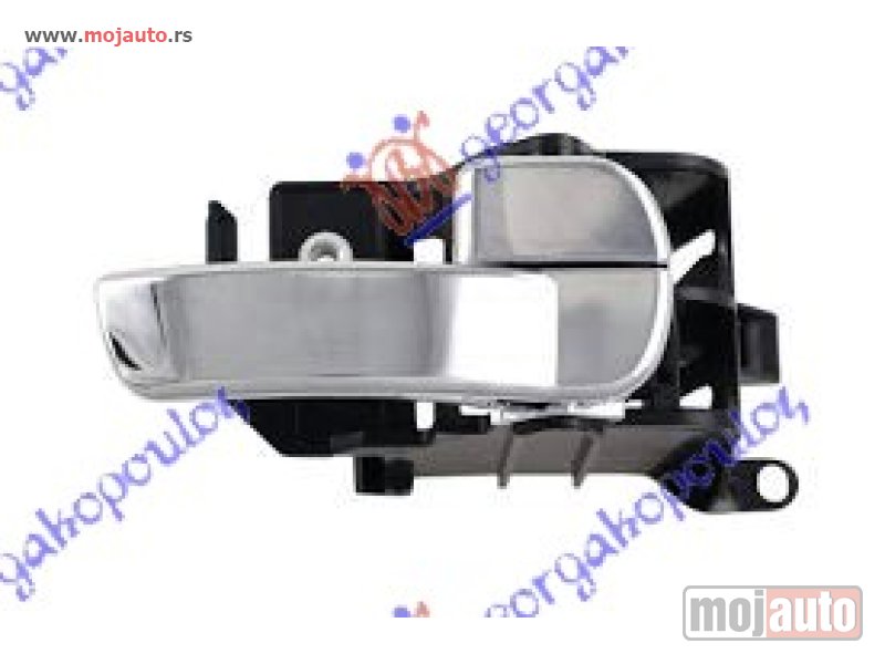 Glavna slika -  KVAKA VRATA UNUTRASNJA HROM (SA BRAVOM) Desno Nissan p/u (d40) navara 2wd-4wd 05-10 -dostupno - MojAuto