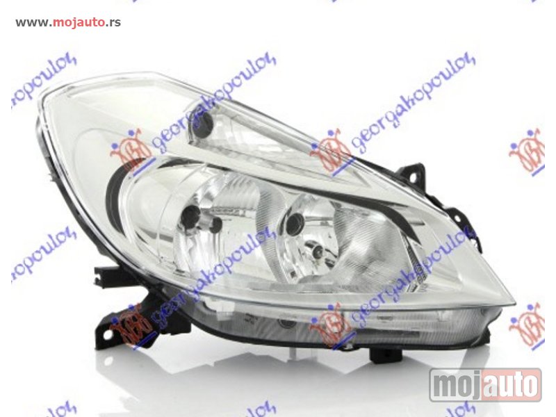 Glavna slika -  FAR BEZ MAGLENKE HROM (H7/H7) (DEPO) Desno Renault clio 06-09 -dostupno - MojAuto