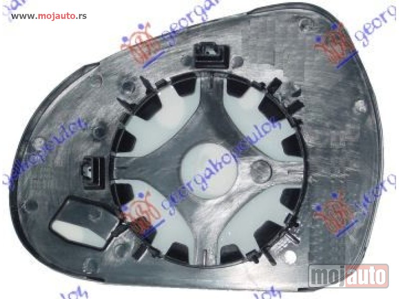 Glavna slika -  STAKLO RETROVIZORA (KONVEKSNO) Desno Peugeot 207 06-14 -dostupno - MojAuto