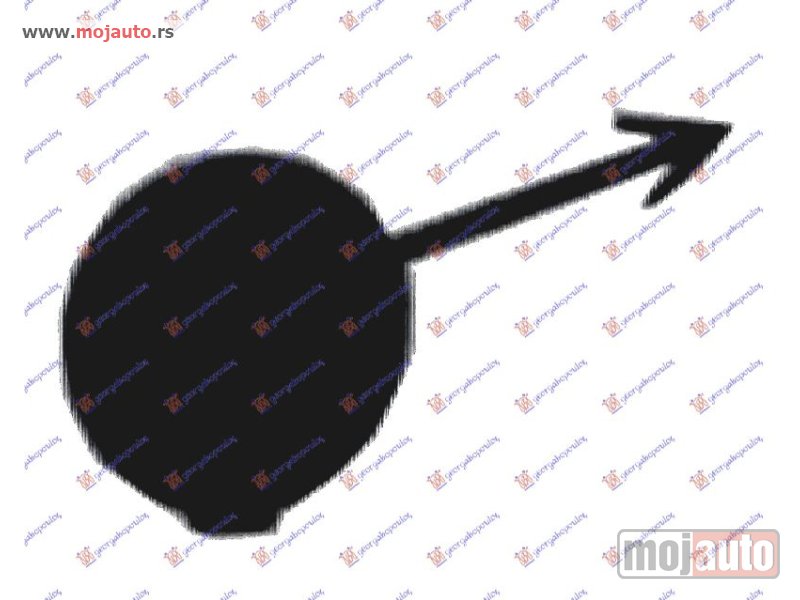 Glavna slika -  POKLOPAC KUKE PREDNJEG BRANIKA -10 Peugeot 207 06-14 -dostupno - MojAuto