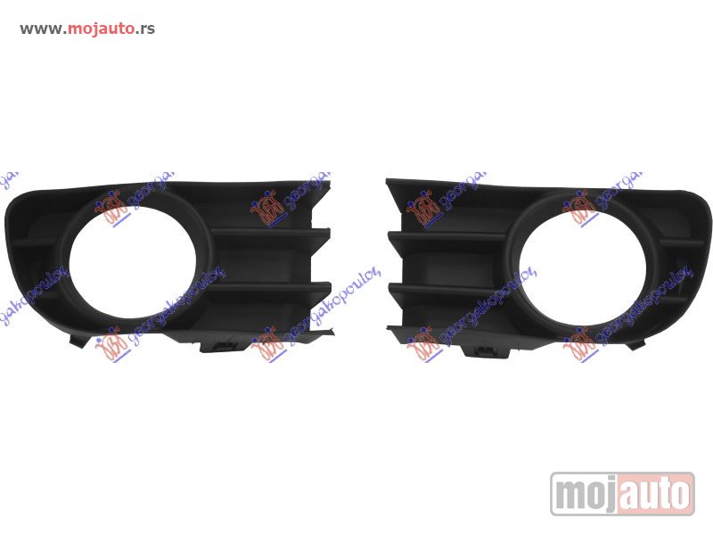 Glavna slika -  RESETKA PREDNJEG BRANIKA (SA MAGLENKOM) (SET) Renault megane sdn-h/b-l/b 02-05 -dostupno - MojAuto