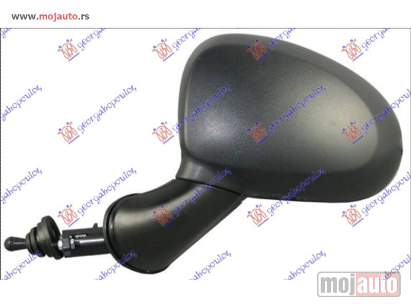 Glavna slika -  RETROVIZOR MEHANICKI SA SAJLOM (KONVEKSNO STAKLO) Levo Chevrolet matiz 05- -dostupno - MojAuto