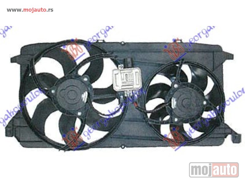 Glavna slika -  VENTILATOR (DUPLI) KOMPLET (2.3i16V/2.2TDC) (+AC) Ford transit 06-13 -nedostupno - MojAuto