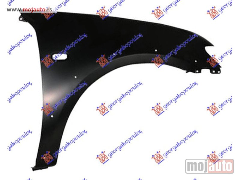 Glavna slika -  BLATOBRAN (SA OTVOROM ZA MIGAVAC) (SA OTVORIMA ZA RUB) Desno Mitsubishi p/u l200 06-10 -nedostupno - MojAuto