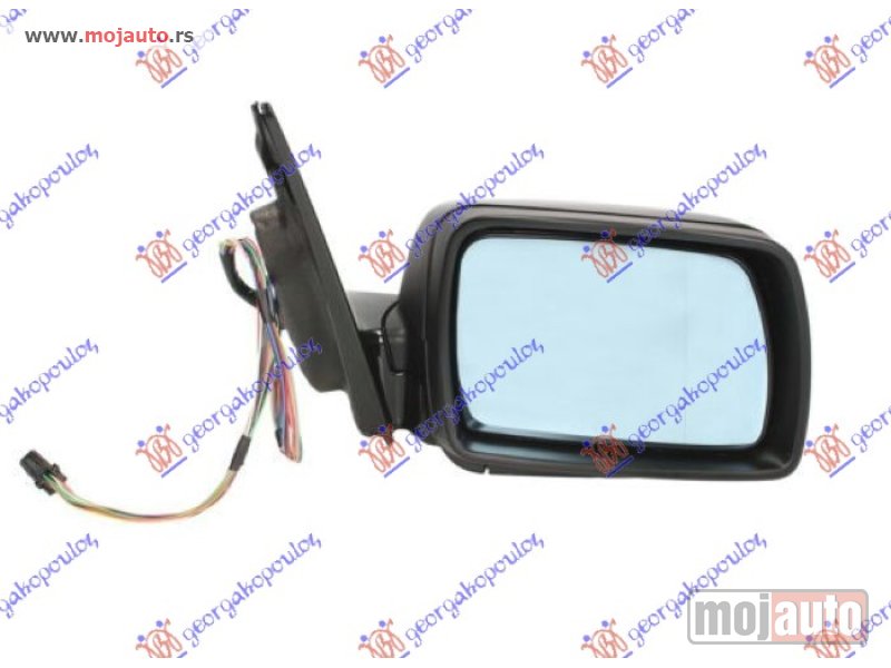 Glavna slika -  RETROVIZOR ELEKTRICNI SA GREJACEM (ELEKTRO-SKLOPIV) (MEMORIJA) (SVETLO) (14PIN) (A KVALITET) (ASFERICNO STAKLO) Desno Bmw x5 (e53) 00-07 -dostupno - MojAuto