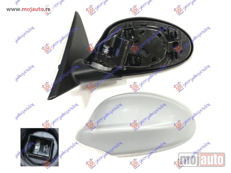 Glavna slika -  RETROVIZOR ELEKTRICNI SA GREJACEM PM (5 PIN) (A KVALITET) (ASFERICNO STAKLO) Levo Bmw series 3 (e90/91) sdn/s.w. 05-08 -dostupno - MojAuto