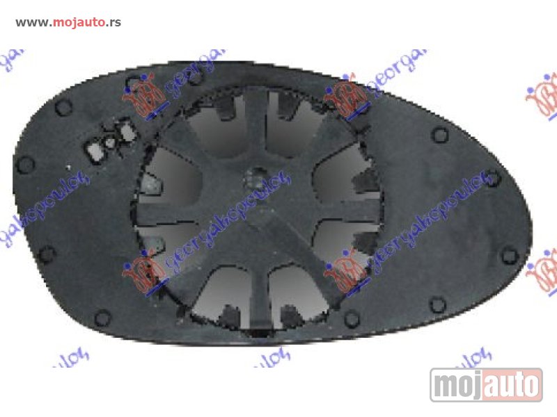 Glavna slika -  STAKLO RETROVIZORA SA GREJACEM (ASFERICNO) Levo Bmw series 3 (e90/91) sdn/s.w. 05-08 -dostupno - MojAuto