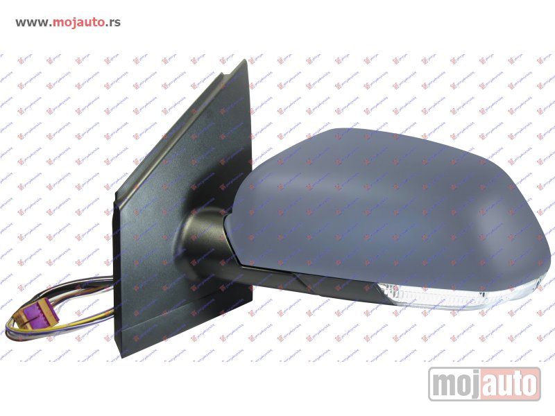Glavna slika -  RETROVIZOR ELEKTRICNI SA GREJACEM PM (MIGAVAC) (A KVALITET) (ASFERICNO STAKLO) Levo Vw polo 05-09 -dostupno - MojAuto