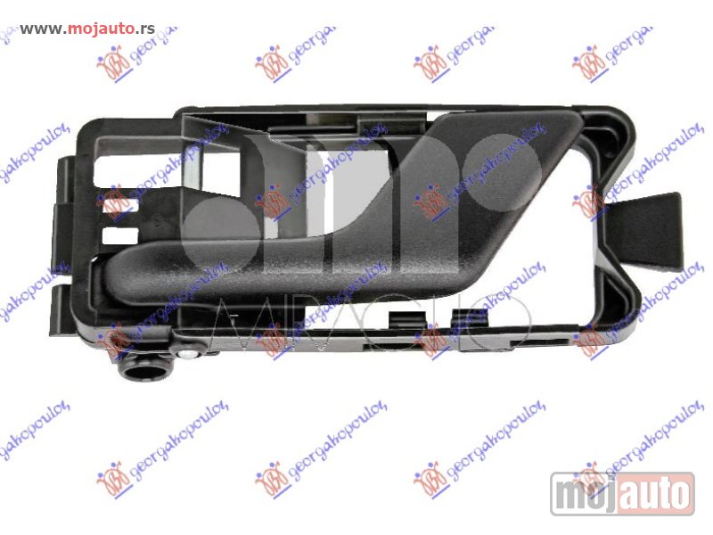 Glavna slika -  KVAKA PREDNJIH VRATA UNUTRASNJA CRNA Desno Fiat tempra 90-95 -dostupno - MojAuto
