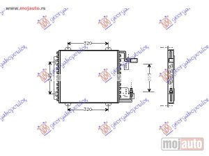 NOVI: delovi  HLADNJAK KLIME (39x380) Renault express 95-98 -nedostupno