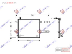 NOVI: delovi  HLADNJAK KLIME (335x365x22) Seat arosa 00-04 -dostupno