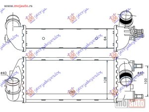 Glavna slika - HLADNJAK INTERKULERA 1.3 JTD -09 - BENZIN (29x13x6.5) Ford ka 08-16 -dostupno - MojAuto