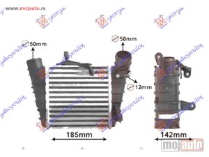 NOVI: delovi  HLADNJAK INTERKULERA 1.8 TURBO BENZIN - 1.4-1.9 TDi DIZEL (185x190x65) Skoda fabia 99-07 -dostupno