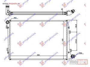 Glavna slika - HLADNJAK MOTORA 1.9/2.0 TDi DIZEL (650x400) CEV DIJAGONALNO (LEMLJEN SPOJ) Vw caddy 04-10 -dostupno - MojAuto
