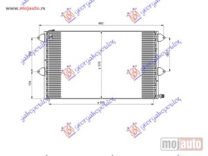 NOVI: delovi  HLADNJAK KLIME (550x350x20) Vw polo classic 95-02 -dostupno