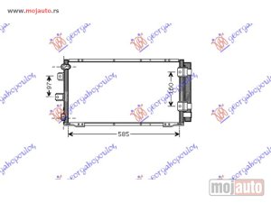 NOVI: delovi  HLADNJAK KLIME (590x28.5) (L/B) (ENGLESKI TIP) Toyota corolla (e 11) 00-02 -dostupno