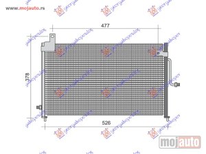 NOVI: delovi  HLADNJAK KLIME 0.8 6V 1.0 8V (500x302x20) Daewoo matiz 00-05 -dostupno