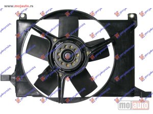 NOVI: delovi  VENTILATOR HLADNJAKA KOMPLET (1.4/1.6 16V BENZIN) (+AC) Opel tigra 95-04 -nedostupno