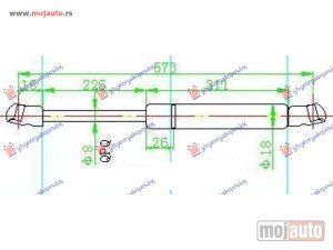 Glavna slika - AMORTIZER GEPEK VRATA KARAVAN (571L-520N) Opel astra g 98-04 -dostupno - MojAuto